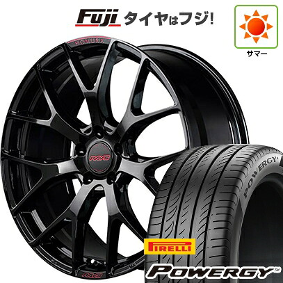 【新品国産車用5穴114.3】 夏タイヤ ホイール4本セット 235/50R18 ピレリ パワジー RAYS レイズ ホムラ 2X7FT SPEC-M 7.5J 18インチ(送料無料)