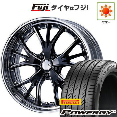 【新品国産車用5穴100】 夏タイヤ ホイール4本セット 245/45R19 ピレリ パワジー エムズスピード JJランチャ 7.5J 19インチ(送料無料)