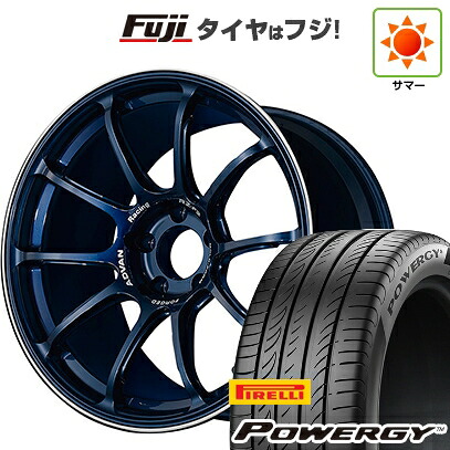 【新品国産車用5穴114.3】 夏タイヤ ホイール4本セット 225/40R18 ピレリ パワジー ヨコハマ アドバンレーシング RZ-F2 8J 18インチ(送料無料)