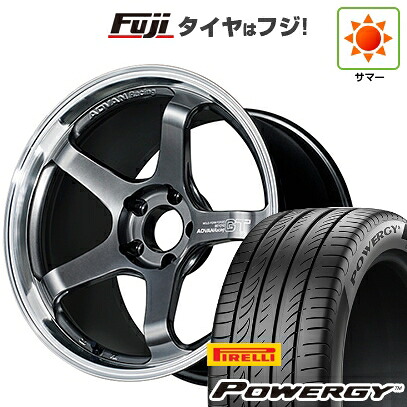 【新品国産車用5穴100】 夏タイヤ ホイール4本セット 225/40R18 ピレリ パワジー ヨコハマ アドバンレーシング GT ビヨンド 8.5J 18インチ(送料無料)