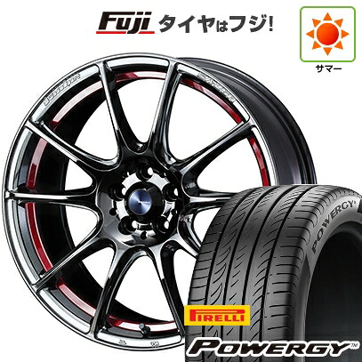 【新品国産車用5穴100】 夏タイヤ ホイール4本セット 225/40R18 ピレリ パワジー WEDS ウェッズスポーツ SA-25R 8.5J 18インチ(送料無料)｜フジ スペシャルセレクション