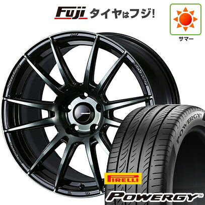 【新品国産車用5穴114.3】 夏タイヤ ホイール4本セット 225/65R17 ピレリ パワジー WEDS ウェッズスポーツ SA-62R 7.5J 17インチ(送料無料)|フジ スペシャルセレクション