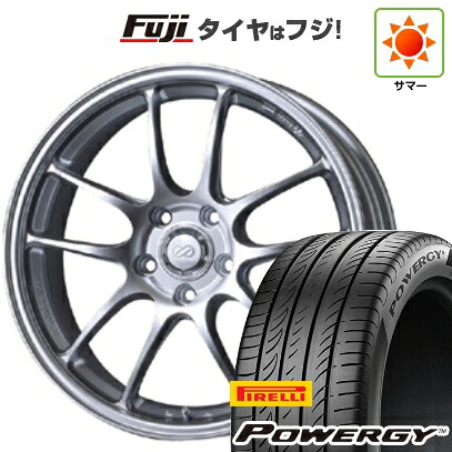 【新品国産車用5穴114.3】 夏タイヤ ホイール4本セット 215/60R17 ピレリ パワジー ENKEI エンケイ PerformanceLine PF01 7.5J 17インチ(送料無料)｜フジ スペシャルセレクション
