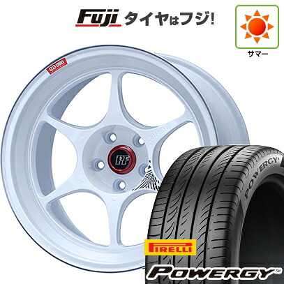 【新品国産車用5穴114.3】 夏タイヤ ホイール4本セット 215/45R18 ピレリ パワジー ENKEI エンケイ PerformanceLine PF06 マシニングホワイト 8J 18インチ(送料無料)｜フジ スペシャルセレクション 122,200円