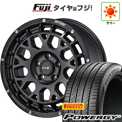 【新品国産車用5穴114.3】 夏タイヤ ホイール4本セット 215/60R17 ピレリ パワジー SSR ディバイド G：M 7.5J 17インチ(送料無料)｜フジ スペシャルセレクション
