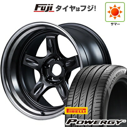 【新品国産車用5穴114.3】 夏タイヤ ホイール4本セット 225/40R18 ピレリ パワジー RAYS レイズ ボルクレーシング 21C spec-PW 8.5J 18インチ(送料無料)
