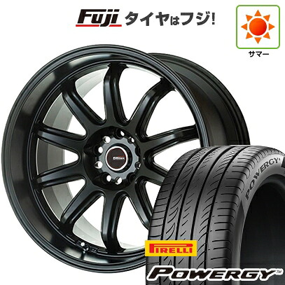 【新品国産車用5穴114.3】 夏タイヤ ホイール4本セット 215/45R18 ピレリ パワジー ゴジゲン ファイヤーボールダブルアール 7.5J 18インチ(送料無料)