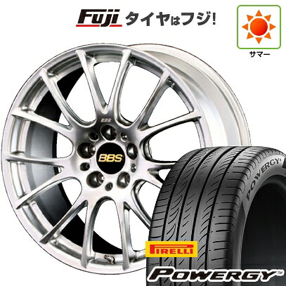 【新品国産車用5穴114.3】 夏タイヤ ホイール4本セット 225/55R18 ピレリ パワジー BBS JAPAN RE-V 8J 18インチ(送料無料)