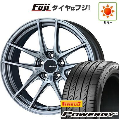 【新品国産車用5穴114.3】 夏タイヤ ホイール4本セット 215/60R17 ピレリ パワジー ENKEI エンケイ Racing NVR5 7.5J 17インチ(送料無料)｜フジ スペシャルセレクション