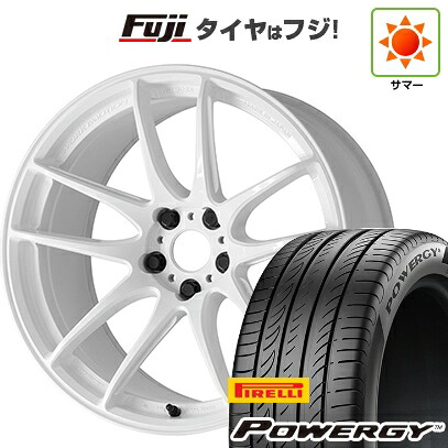 【新品国産車用5穴114.3】 夏タイヤ ホイール4本セット 235/60R18 ピレリ パワジー WORK ワーク エモーション CR Shigoku 7.5J 18インチ(送料無料)|フジ スペシャルセレクション