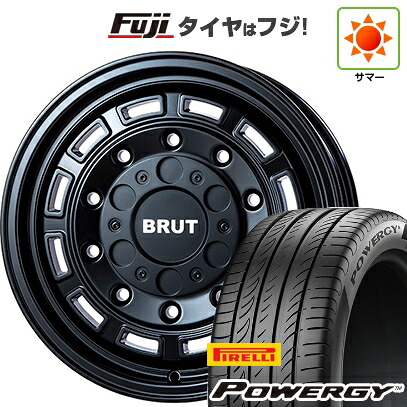 【新品国産車用5穴114.3】 夏タイヤ ホイール4本セット 215/60R17 ピレリ パワジー トライスター BRUT BR-70 7.5J 17インチ(送料無料)
