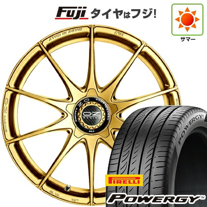 【新品国産車用5穴100】 夏タイヤ ホイール4本セット 225/55R18 ピレリ パワジー OZ フォーミュラHLT 8J 18インチ(送料無料)
