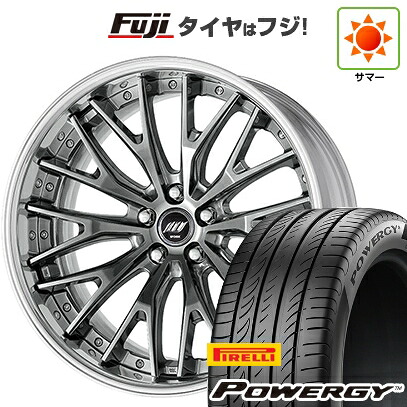 【新品国産車用5穴114.3】 夏タイヤ ホイール4本セット 225/40R19 ピレリ パワジー WORK ワーク バックレーベルジースト BSTX 8J 19インチ(送料無料)