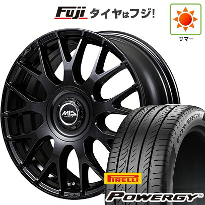 【新品国産車用5穴100】 夏タイヤ ホイール4本セット 225/60R17 ピレリ パワジー MID WHEELS MID EXCLUSIVE 029M 7J 17インチ(送料無料)