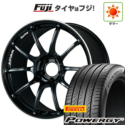 【新品国産車用5穴114.3】 夏タイヤ ホイール4本セット 225/40R18 ピレリ パワジー ヨコハマ アドバンレーシング RZII 9J 18インチ(送料無料)|フジ スペシャルセレクション