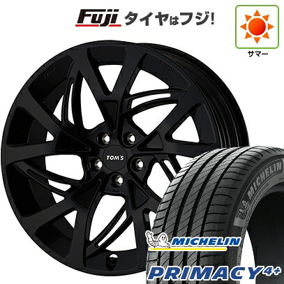【新品国産車用5穴114.3】 夏タイヤ ホイール4本セット 245/40R21 ミシュラン プライマシー4+ TOMS トムス(トヨタ車専用) TWF07 グロスブラック【限定】 8.5J 21インチ(送料無料)｜フジ スペシャルセレクション