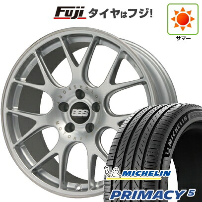 【新品国産車用5穴114.3】 夏タイヤ ホイール4本セット 245/45R20 ミシュラン プライマシー5 BBS GERMANY CH-R ブリリアントシルバー 8.5J 20インチ(送料無料)