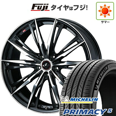 【新品国産車用5穴114.3】 夏タイヤ ホイール4本セット 245/45R20 ミシュラン プライマシー5 WEDS ウェッズ レオニス GX 8.5J 20インチ(送料無料)