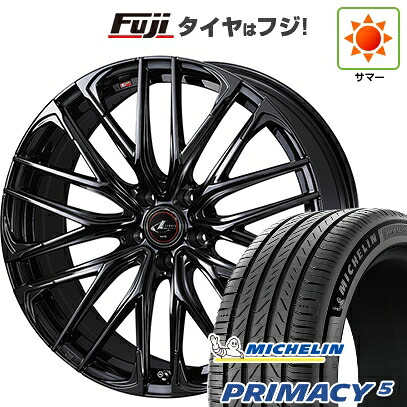【新品国産車用5穴114.3】 夏タイヤ ホイール4本セット 245/45R20 ミシュラン プライマシー5 WEDS ウェッズ レオニス SK 8.5J 20インチ(送料無料)