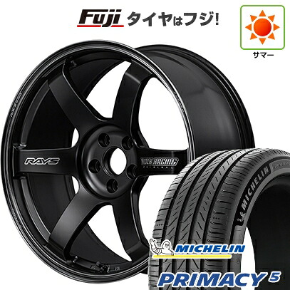 【新品国産車用5穴114.3】 夏タイヤ ホイール4本セット 245/45R20 ミシュラン プライマシー5 RAYS レイズ ボルクレーシング TE37 サーガ S-plus Black Shadow 8.5J 20インチ(送料無料)