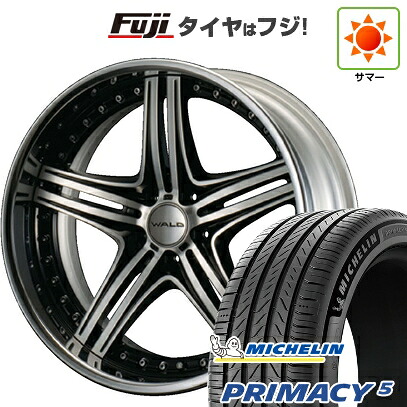 【新品国産車用5穴114.3】 夏タイヤ ホイール4本セット 245/45R20 ミシュラン プライマシー5 WALD ヴァルド マホラ 3P M13-C 8.5J 20インチ(送料無料)