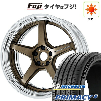 【新品国産車用5穴114.3】 夏タイヤ ホイール4本セット 245/45R20 ミシュラン プライマシー5 WORK ワーク エモーション T5R 2P 8J 20インチ(送料無料)