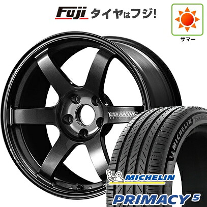 【新品国産車用5穴114.3】 夏タイヤ ホイール4本セット 245/45R20 ミシュラン プライマシー5 RAYS レイズ ボルクレーシング TE37 サーガ S-plus 9J 20インチ(送料無料)