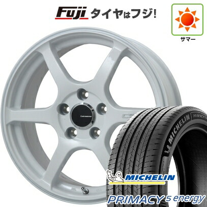 【新品】ライズ/ロッキー（ハイブリッド） 夏タイヤ ホイール4本セット 195/60R17 ミシュラン プライマシー5 エナジー レアマイスター CS-V6(ホワイト) 7J 17インチ(送料無料)