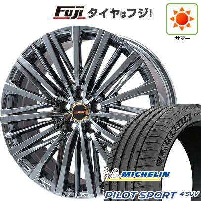 【新品】レクサスNX 2021/11- 夏タイヤ ホイール4本セット 255/40R21 ミシュラン パイロット スポーツ4 SUV プレミックス MER-V SBC(R14ボルト) 8.5J 21インチ(送料無料)
