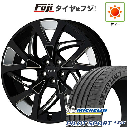 【新品】レクサスNX 2021/11- 夏タイヤ ホイール4本セット 255/40R21 ミシュラン パイロット スポーツ4 SUV TOMS トムス(トヨタ車専用) TWF07 ダイヤモンドカットブラック【限定】 8.5J 21インチ(送料無料)