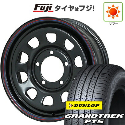 【新品】ジムニーシエラ/ジムニーノマド 夏タイヤ ホイール4本セット 215/70R16 ダンロップ グラントレック PT5 モリタ デイトナズ 6J 16インチ(送料無料)