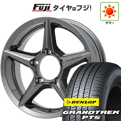 【新品】ジムニーシエラ/ジムニーノマド 夏タイヤ ホイール4本セット 215/70R16 ダンロップ グラントレック PT5 アピオ ワイルドボア X2 5.5J 16インチ(送料無料)
