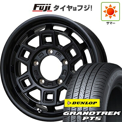 【新品】ジムニーシエラ/ジムニーノマド 夏タイヤ ホイール4本セット 215/70R16 ダンロップ グラントレック PT5 ホットスタッフ マッドクロス アイヴァー 6J 16インチ(送料無料)