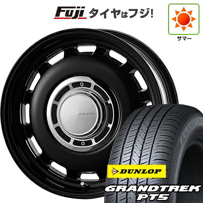 【新品】ジムニーシエラ/ジムニーノマド 夏タイヤ ホイール4本セット 215/70R16 ダンロップ グラントレック PT5 コスミック クロスブラッド ディーゼル 6J 16インチ(送料無料)