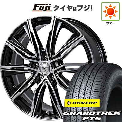 【新品国産車用5穴114.3】 夏タイヤ ホイール4本セット 225/55R19 ダンロップ グラントレック PT5 モンツァ JPスタイル MJ-X 7.5J 19インチ(送料無料)|フジ スペシャルセレクション
