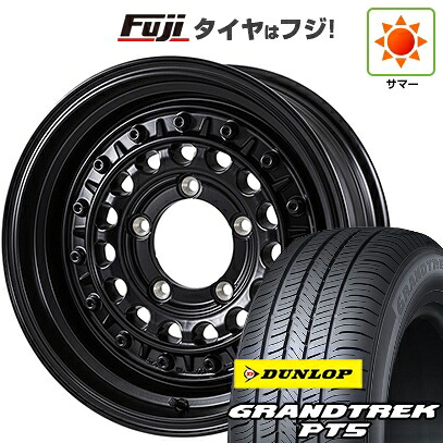 【新品】ジムニーシエラ/ジムニーノマド 夏タイヤ ホイール4本セット 215/70R16 ダンロップ グラントレック PT5 モンツァ HI-BLOCK ターマー 6J 16インチ(送料無料)