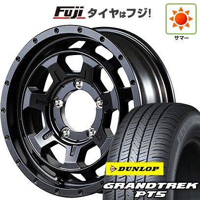 【新品】ジムニーシエラ/ジムニーノマド 夏タイヤ ホイール4本セット 215/70R16 ダンロップ グラントレック PT5 MID WHEELS NITRO POWER M7 ファランクス 6J 16インチ(送料無料)|フジ スペシャルセレクション