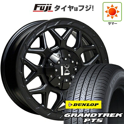 【新品】デリカD5 夏タイヤ ホイール4本セット 225/70R16 ダンロップ グラントレック PT5 オフビート レクセル インフェルノ 7J 16インチ(送料無料)