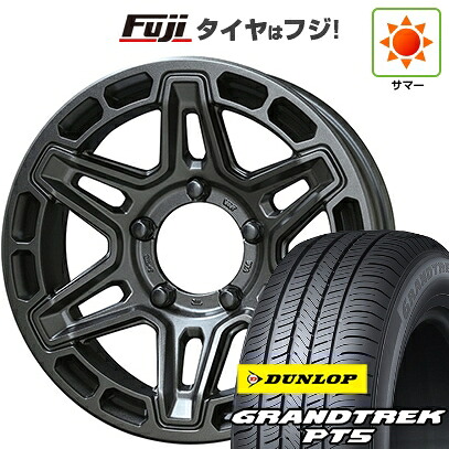 【新品】ジムニー 夏タイヤ ホイール4本セット 175/80R16 ダンロップ グラントレック PT5 共豊 PPX MK6 5.5J 16インチ(送料無料)