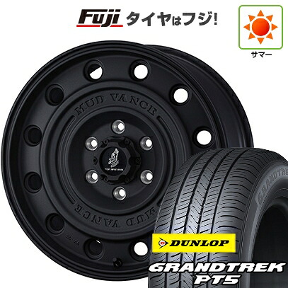 【新品】デリカD5 夏タイヤ ホイール4本セット 225/70R16 ダンロップ グラントレック PT5 WEDS ウェッズアドベンチャー マッドヴァンス CL 7J 16インチ(送料無料)