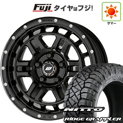 【パンク保証付き】【新品】デリカD5 夏タイヤ ホイール4本セット 245/70R16 ニットー リッジグラップラー WORK ワーク クラッグ ティーグラビックII MC+ 7J 16インチ(送料無料)