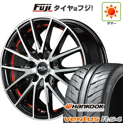 【新品国産車用5穴100】 夏タイヤ ホイール4本セット 215/45R17 ハンコック ヴェンタス R-S4 Z232 MID WHEELS RX27 7J 17インチ(送料無料)