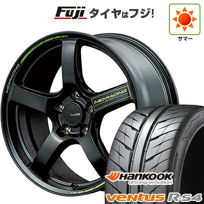 【新品国産車用5穴100】 夏タイヤ ホイール4本セット 215/45R17 ハンコック ヴェンタス R-S4 Z232 MID WHEELS MID RACING R50 タイプS 7J 17インチ(送料無料)