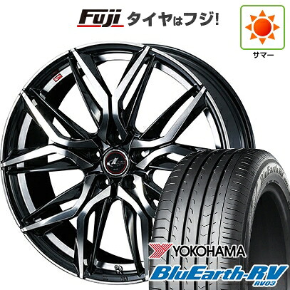 【パンク保証付き】【新品国産車用5穴114.3】 夏タイヤ ホイール4本セット 245/45R19 ヨコハマ ブルーアース RV-03 WEDS ウェッズ レオニス LM 7.5J 19インチ(送料無料)｜フジ スペシャルセレクション