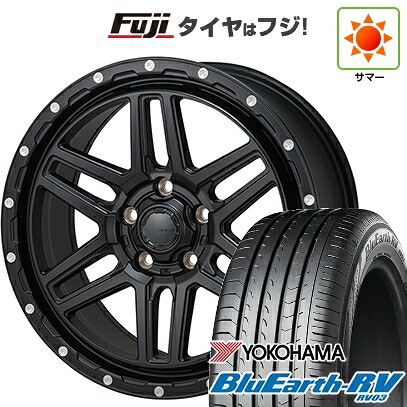 【パンク保証付き】【新品国産車用5穴114.3】 夏タイヤ ホイール4本セット 215/60R17 ヨコハマ ブルーアース RV-03 モンツァ HI-BLOCK エルデ 7.5J 17インチ(送料無料)