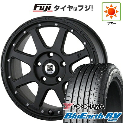 【パンク保証付き】【新品国産車用5穴114.3】 夏タイヤ ホイール4本セット 215/60R17 ヨコハマ ブルーアース RV-03 MLJ エクストリームJ 7.5J 17インチ(送料無料)