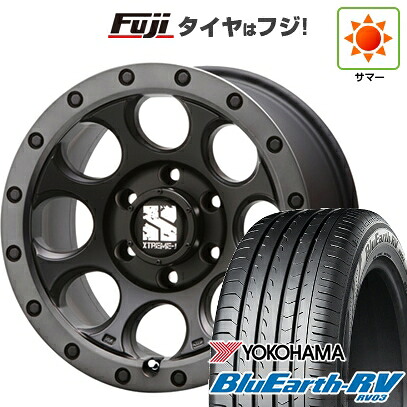 【パンク保証付き】【新品国産車用5穴114.3】 夏タイヤ ホイール4本セット 215/60R17 ヨコハマ ブルーアース RV-03 MLJ エクストリームJ XJ03 7.5J 17インチ(送料無料)