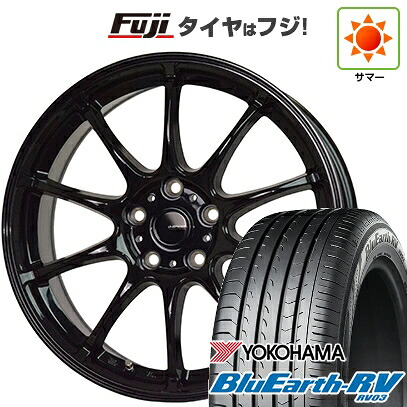 【パンク保証付き】【新品国産車用5穴114.3】 夏タイヤ ホイール4本セット 225/50R18 ヨコハマ ブルーアース RV-03 ホットスタッフ ジースピード G-07 7.5J 18インチ(送料無料)｜フジ スペシャルセレクション