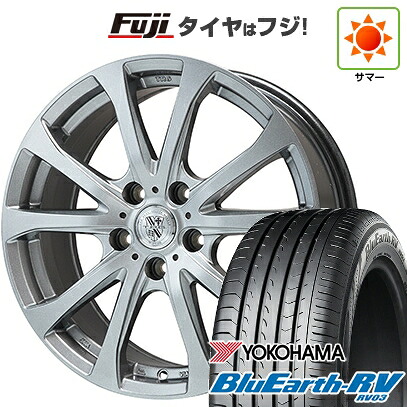 【パンク保証付き】【新品】セレナ 夏タイヤ ホイール4本セット 195/65R15 ヨコハマ ブルーアース RV-03 ビッグウエイ TRG-バーンII 6J 15インチ(送料無料)|フジ スペシャルセレクション