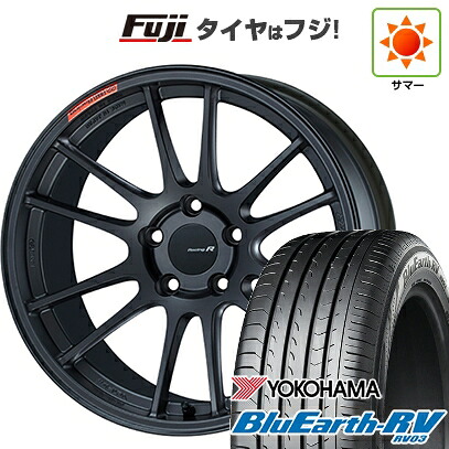 【パンク保証付き】【新品国産車用5穴114.3】 夏タイヤ ホイール4本セット 235/50R18 ヨコハマ ブルーアース RV-03 ENKEI エンケイ Racing Revolution GTC01 RR 8.5J 18インチ(送料無料)